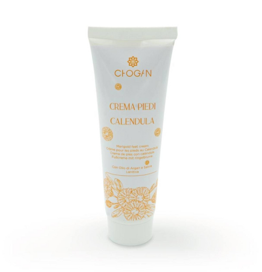 Crème pieds au calendula avec huile d'argan et sauge - 75 ml