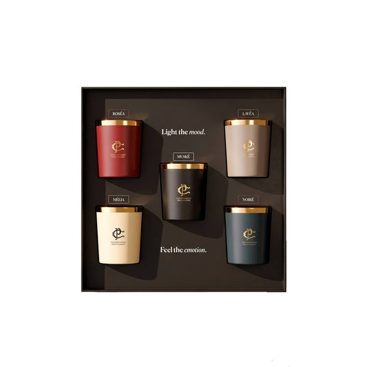 Coffret 5 bougies parfumées Cooperativa Profumieri Chogan
